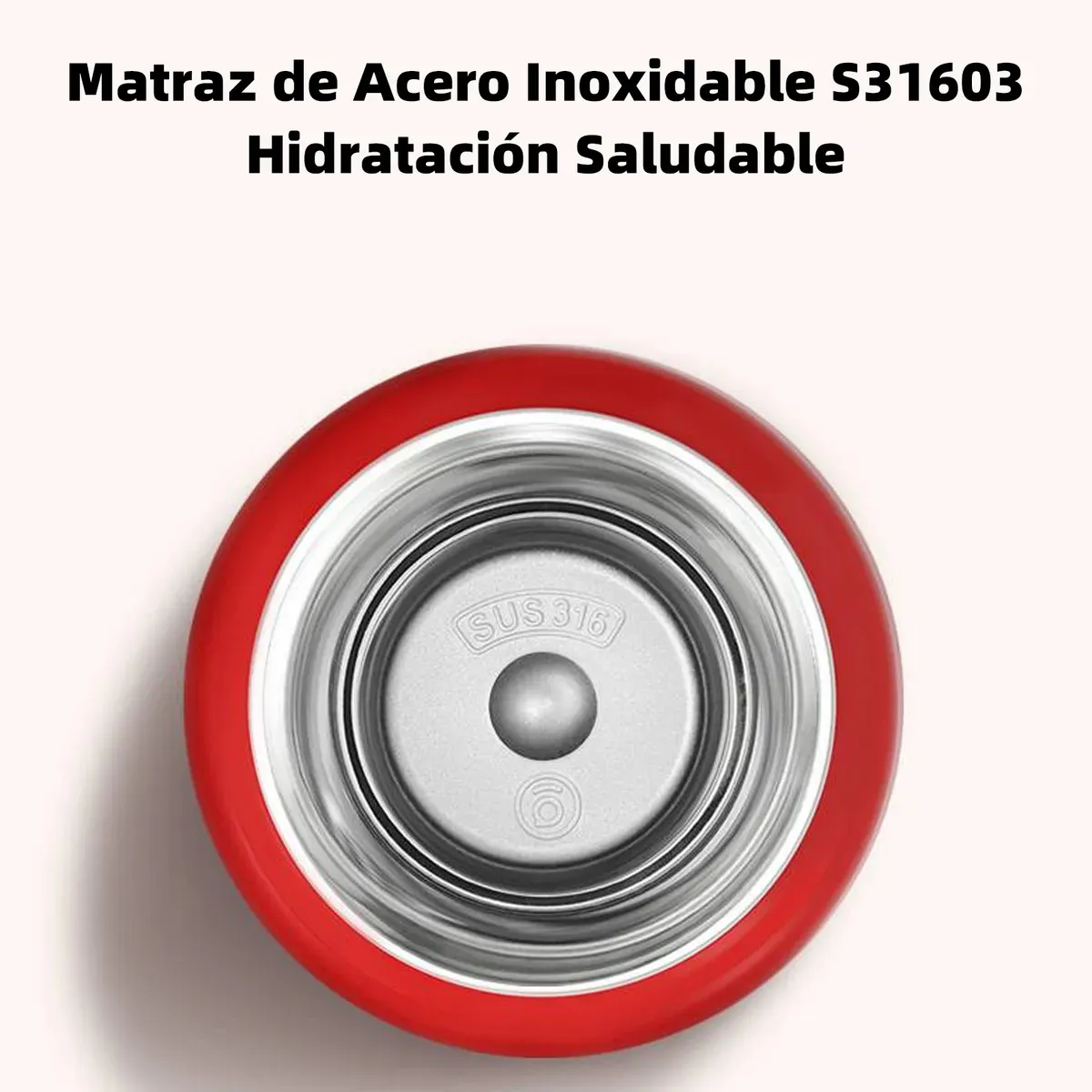 COCA COLA - COCA COLA GERM Termo Paipai Termo Clásico Oficial 650ml Frío O Caliente Vaso Térmico Blanco