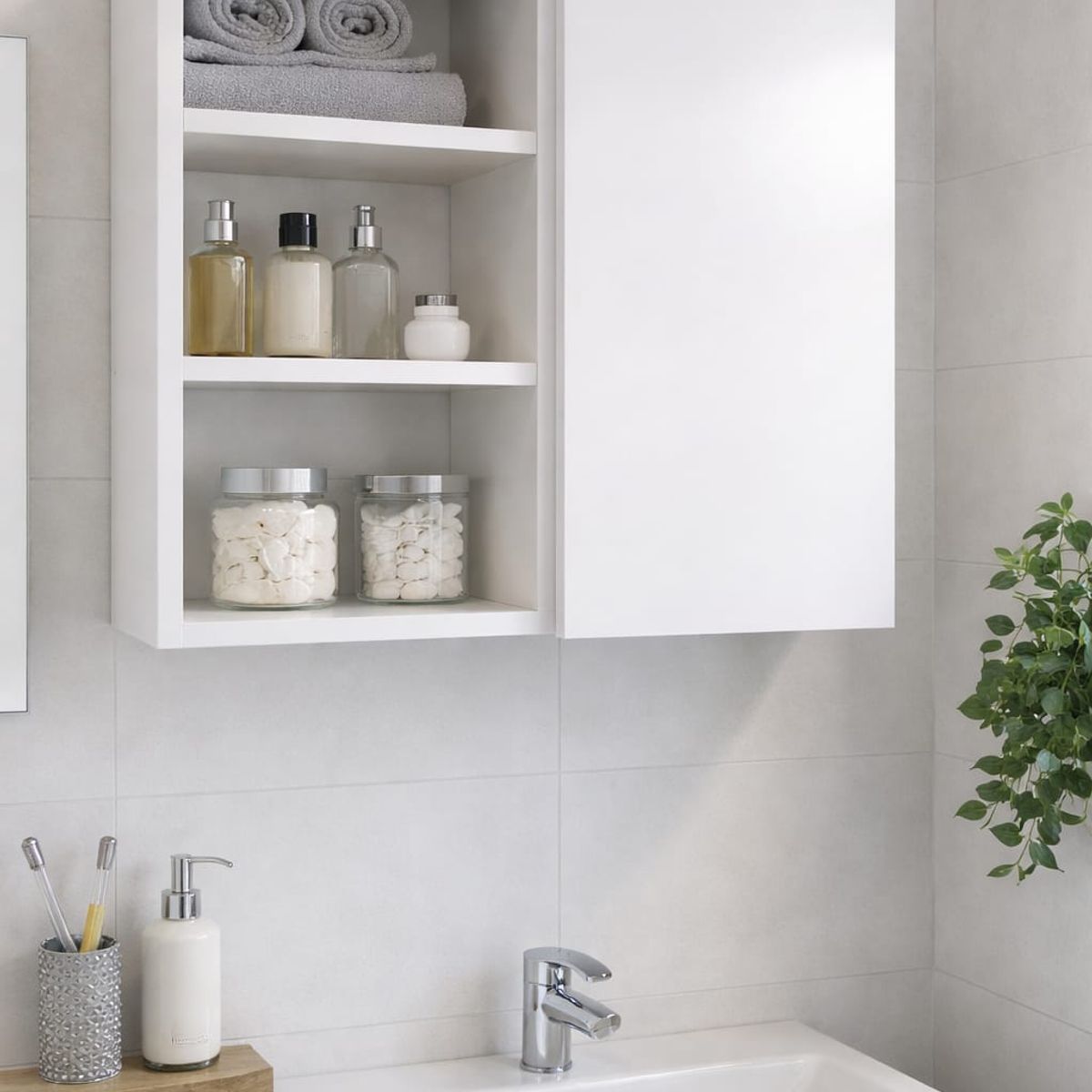 GENERICO - MUEBLE BAÑO ORGANIZAR EL BAÑO modelo 55x55  KOUZI