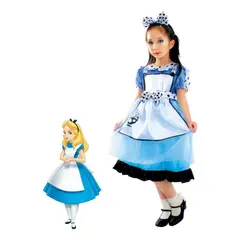 GENERICO - TRAJE DISFRAZ ALICIA EN EL PAIS DE LAS MARAVILLAS 7-9 AÑOS