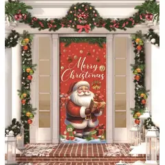 GENERICO - FUNDA DE PUERTAS DE NAVIDAD