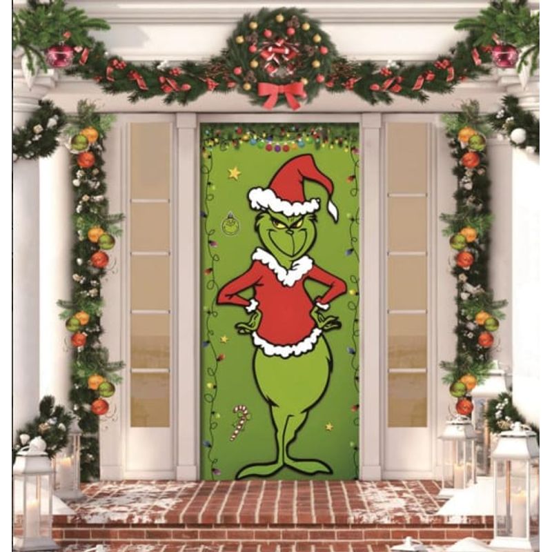 GENERICO - FUNDA DE PUERTAS DE NAVIDAD