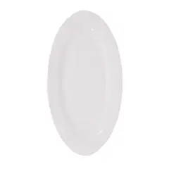 HALLEN - Pack 3 Fuentes Ovaladas 35,5 Cm Porcelana Blanca