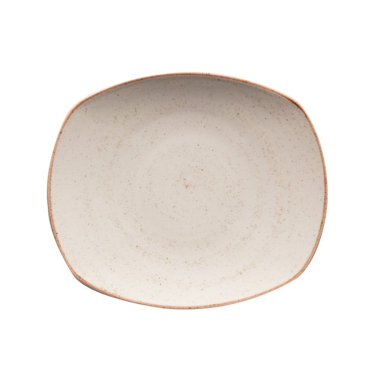 Set de 6 Platos Pando 29,6 Cm Blanco Beige Artisan | Sodimac Chile