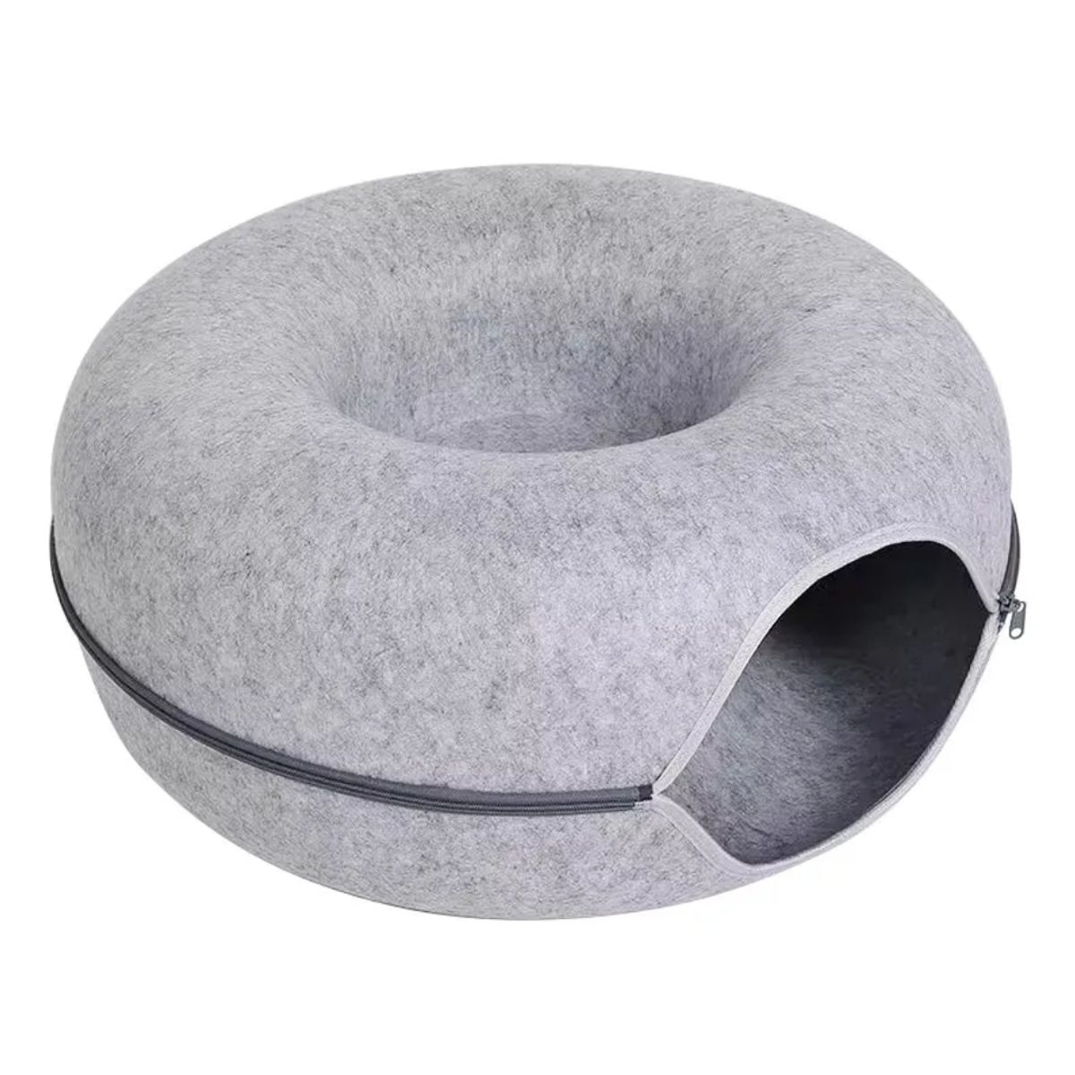 GENERICO - Cama Iglu Cueva para Mascotas Gris Claro