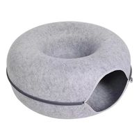 Cama Iglu Cueva para Mascotas Gris Claro