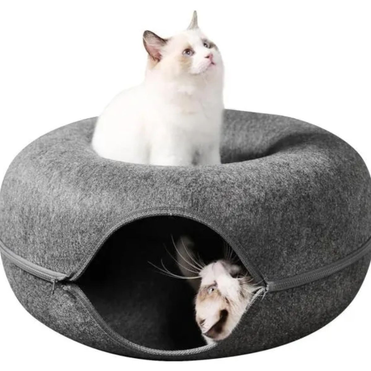 GENERICO - Cama Iglu Cueva para Mascotas Gris Oscuro