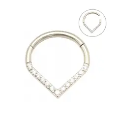 ELBAULDEJUMA - Piercing septum daith lagrima 8mm 16g titanio ASTM F 136