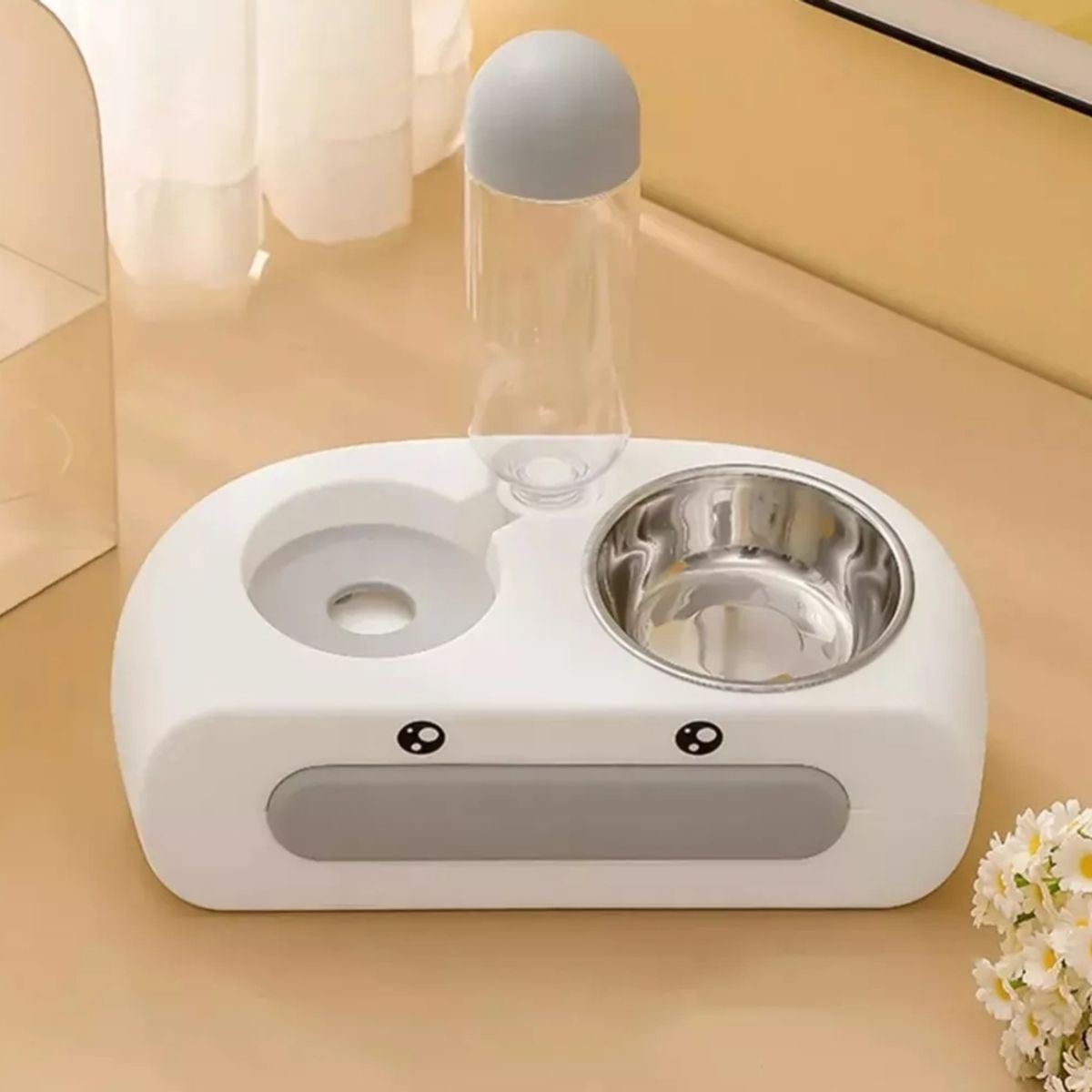 GENERICO - Dispensador Automático para Mascotas Comedero Doble
