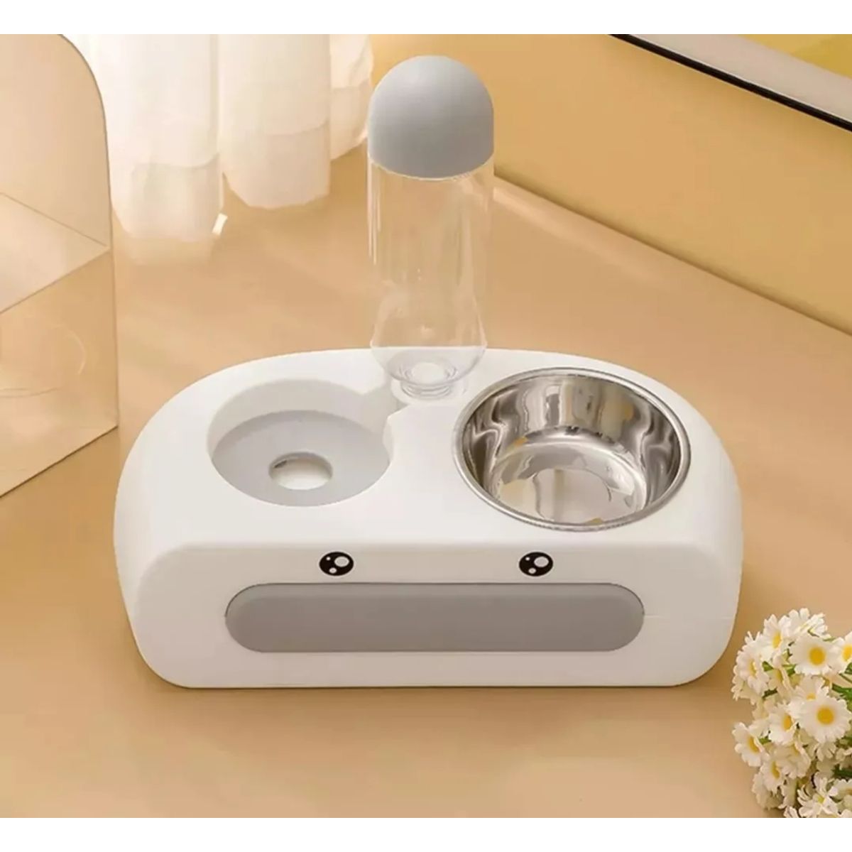 GENERICO - Dispensador Automático para Mascotas Comedero Doble