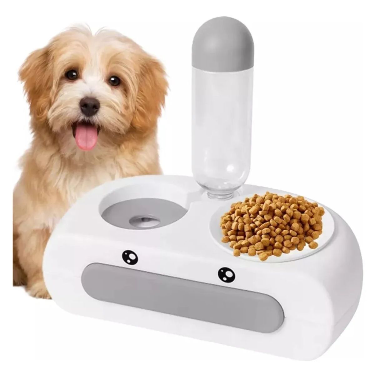 GENERICO - Dispensador Automático para Mascotas Comedero Doble
