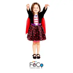GENERICO - TRAJE DISFRAZ INFANTIL VAMPIRESA 6-12 MESES
