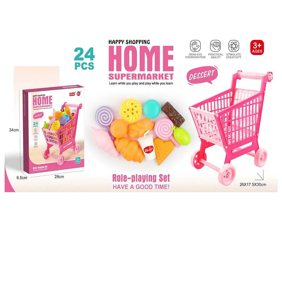 GENERICO - Juguete Mini Carrito De Compra Supermercado