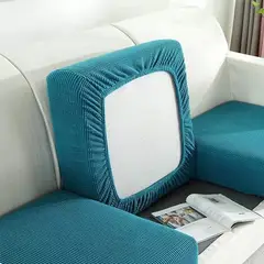 GENERICO - Funda De Asiento Para Cojines De Sofa Cuadrille PACK 6 TURQUESA