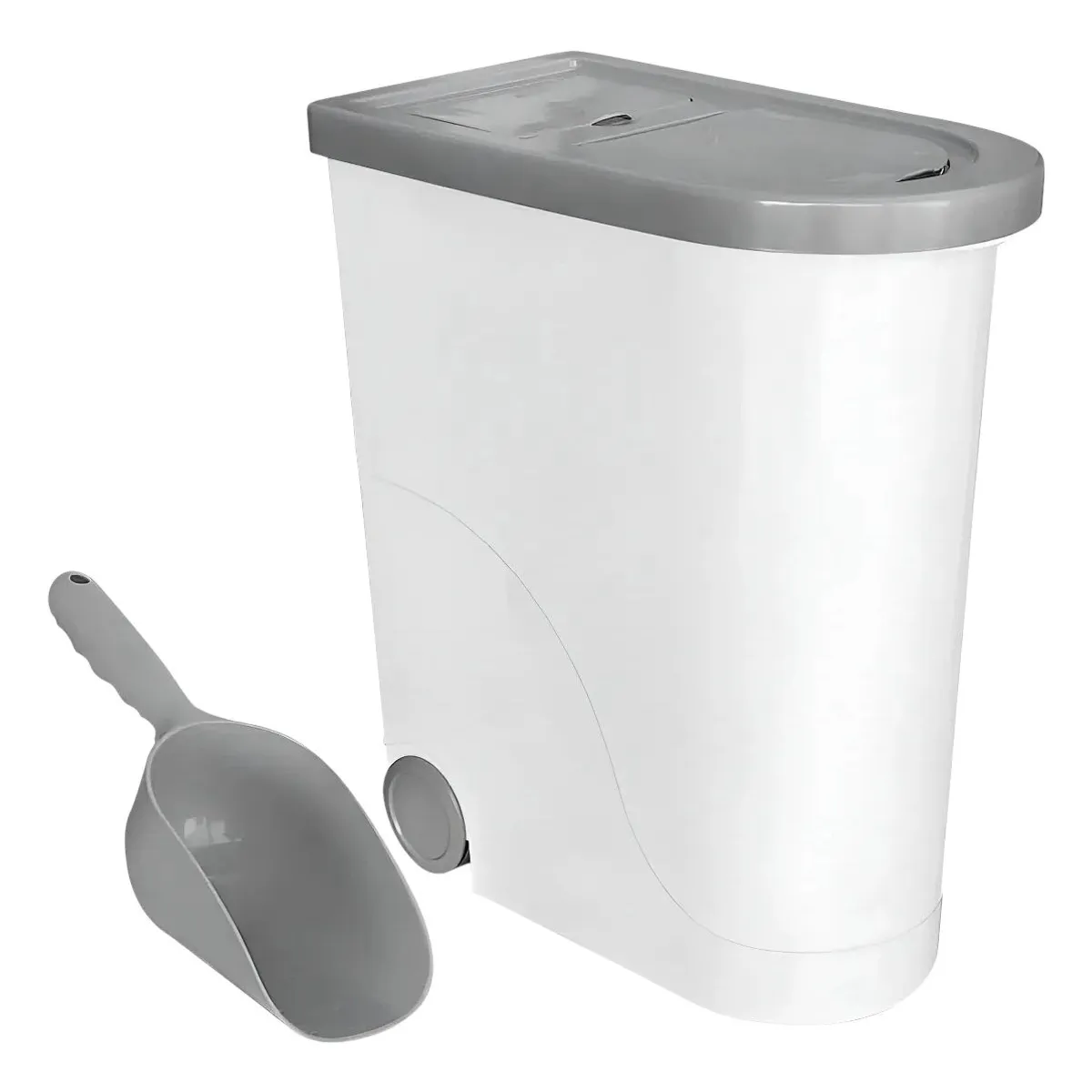 GENERICO - Contenedor de Alimentos 30 L para Mascotas Blanco