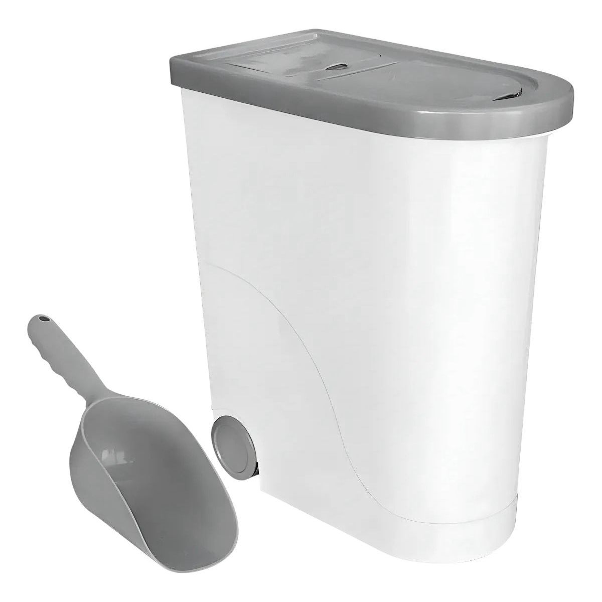 GENERICO - Contenedor de Alimentos 30 L para Mascotas Blanco