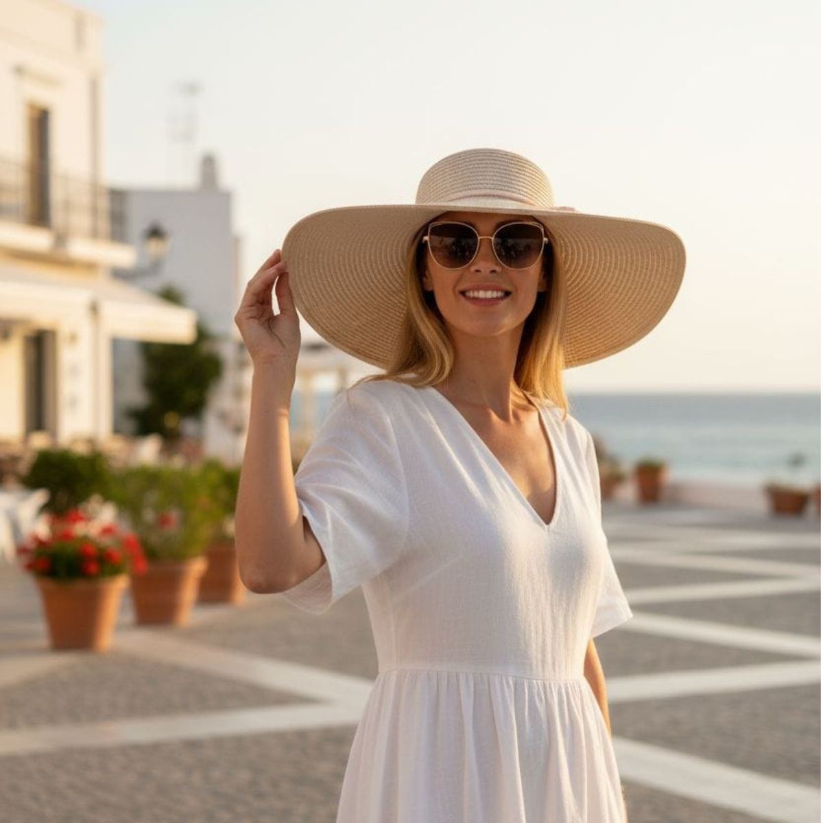 COLETTE - Sombrero Veraniego Estilo Español Ala Ancha Colores