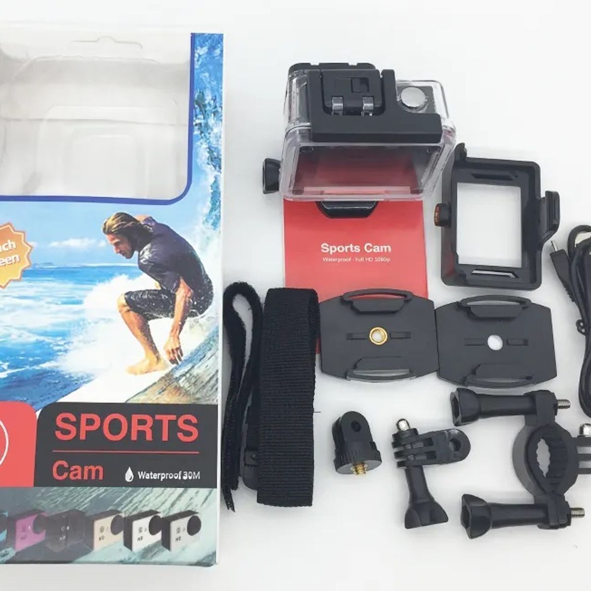 STARTECHOFFICE - Cámara de Acción Deportiva HD 1080 Portátil Impermeable 30mt 900 mAh