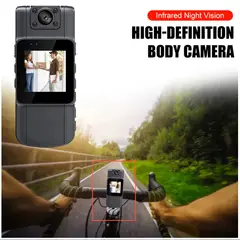 GENERICO - Cámara DVR Portátil Recargable Visión Nocturna y Gran Angular de 130°