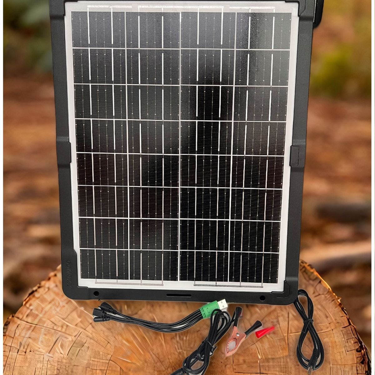 GENERICO - Panel Solar Portátil 30W 18V Adaptador de carga Múltiple Cable USB