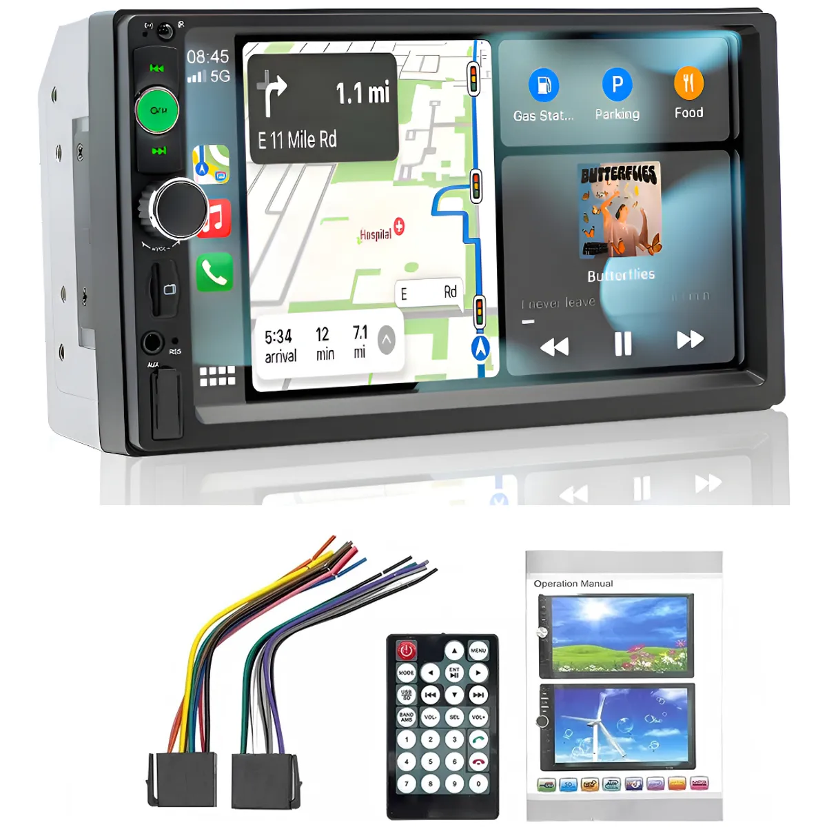 AUDOTO - Central Multimídia Universal 2 Din  Mp5 Color Gris Oscuro