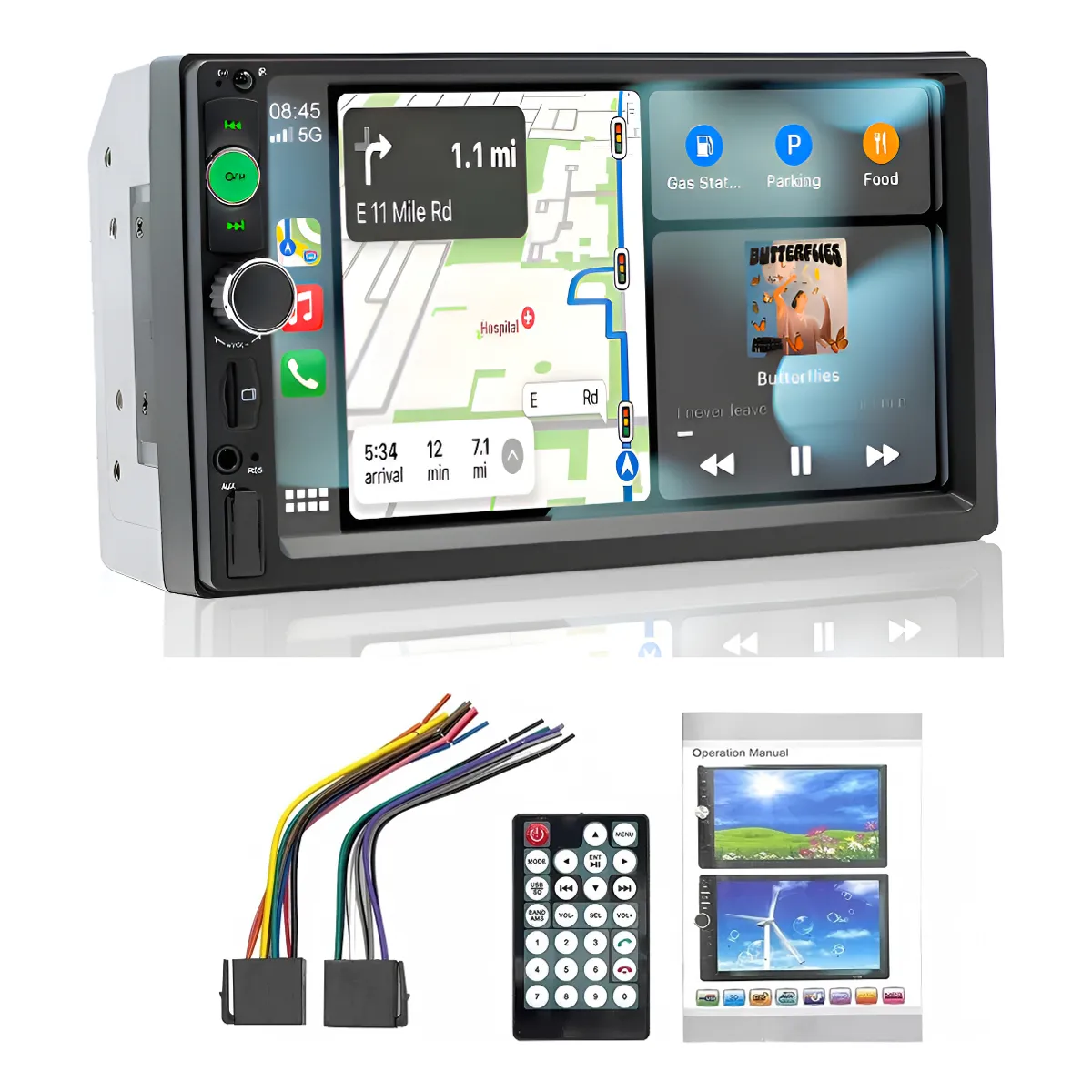 AUDOTO - Central Multimídia Universal 2 Din  Mp5 Color Gris Oscuro