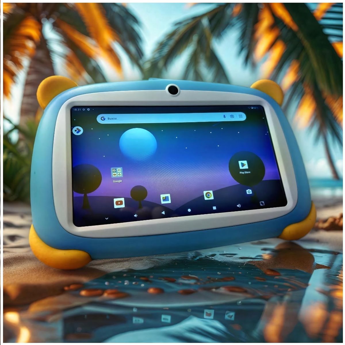 GENERICO - Tablet Educativa para niños Android 13 Quad Core 1.5Ghz 2GB RAM 32 ROM 3000mAh 7 Pulgadas