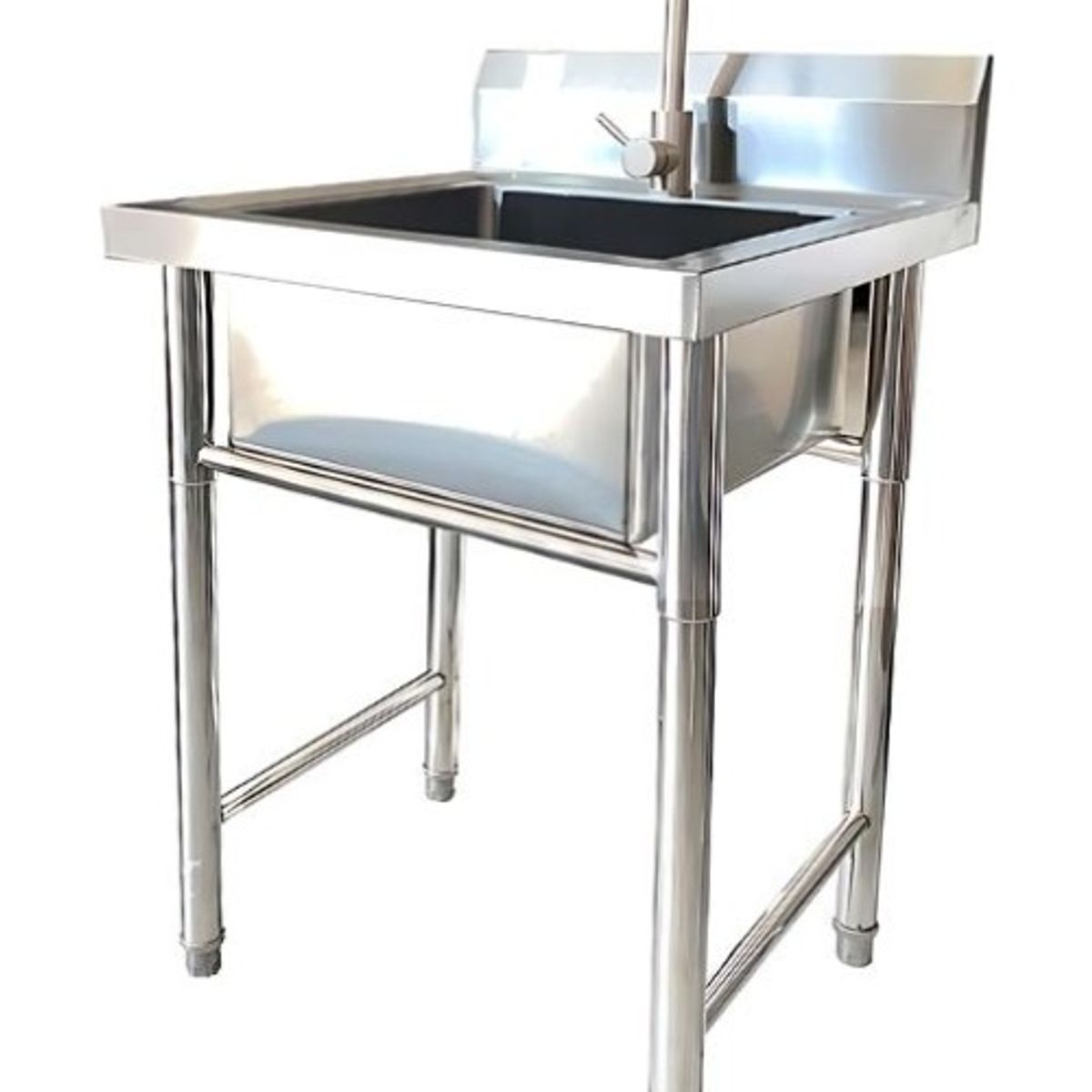 LABALAOS - Lavaplatos Individual  Griferia Acero Inoxidable Plateado