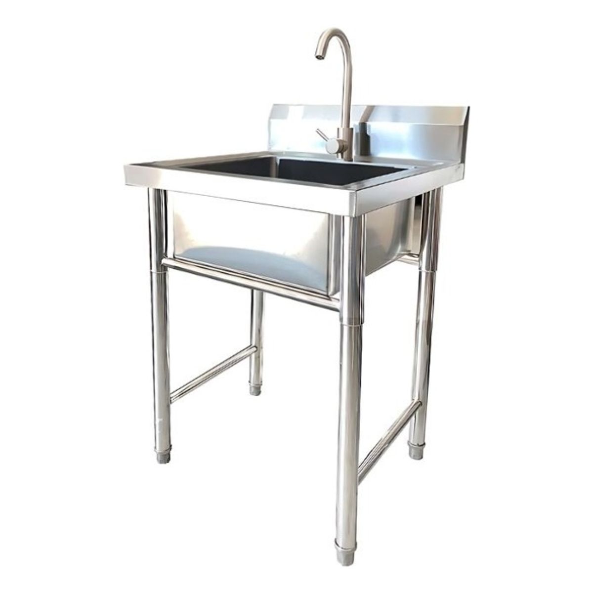 LABALAOS - Lavaplatos Individual  Griferia Acero Inoxidable Plateado