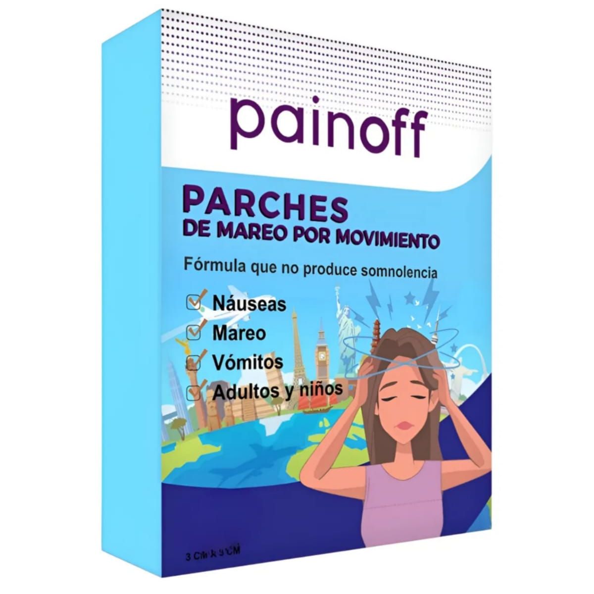 GENERICO - 12 Parches Alivio Para El Mareo Por Movimiento