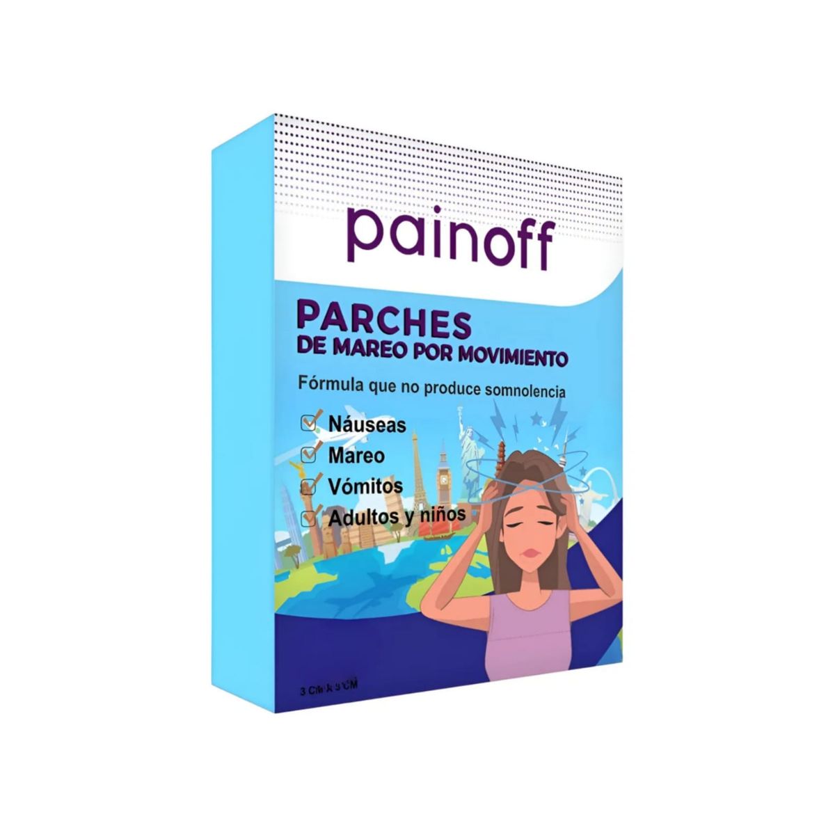 GENERICO - 12 Parches Alivio Para El Mareo Por Movimiento