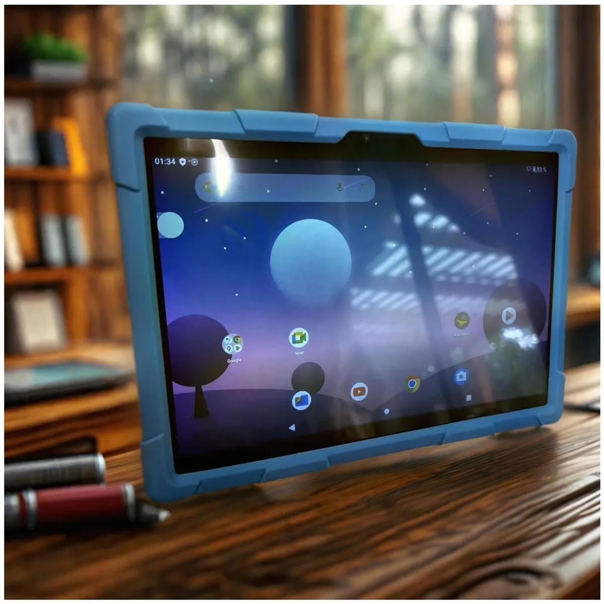 STARTECHOFFICE - Tablet Interactiva para Niños Aprendizaje Inteligente Android 12 Quad Core 1.5Ghz 5000mAh