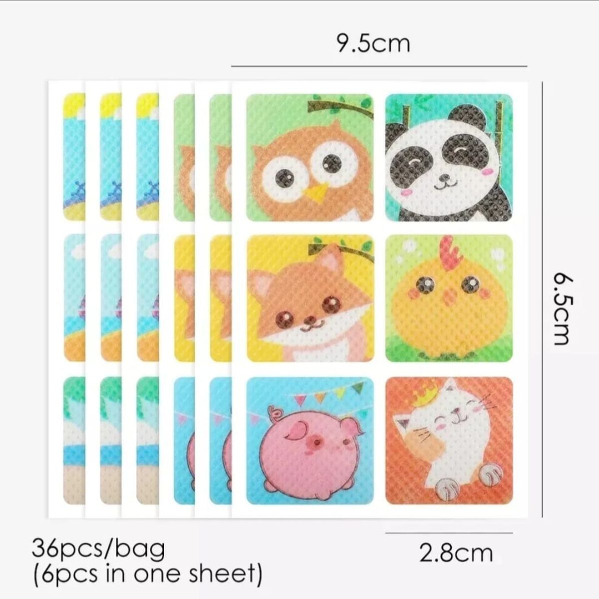 GENERICO - Parches Antimosquitos Infantiles con Diseños Divertidos