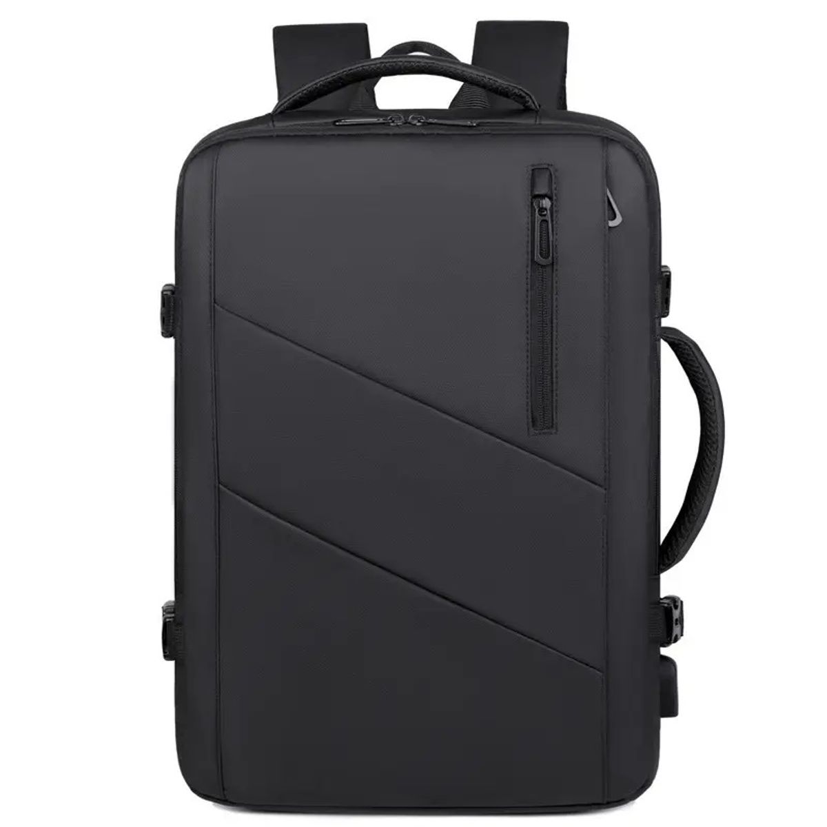 STARTECHOFFICE - Mochila Laptop Ejecutiva Expandible USB Impermeable Antirrobo 20-39L