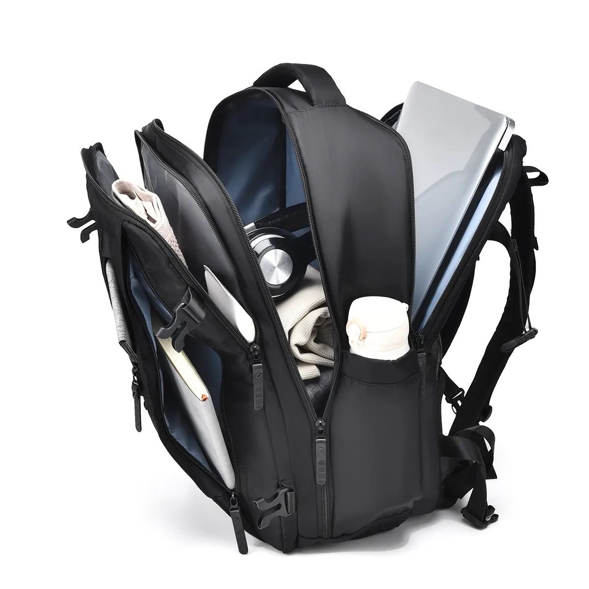 GENERICO - Mochila Laptop Ejecutiva Expandible USB Impermeable Antirrobo 20-39L