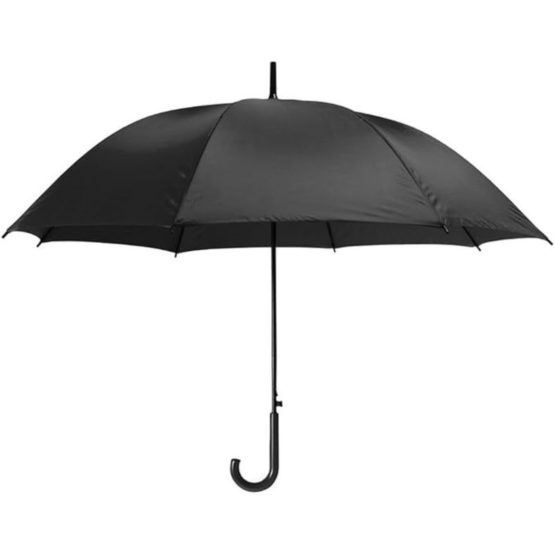 GENERICO - Paragua Negro Solido Para Lluvia
