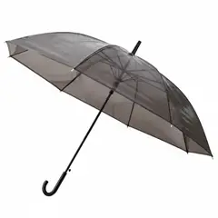 GENERICO - Paragua Transparente Negro Para Lluvia