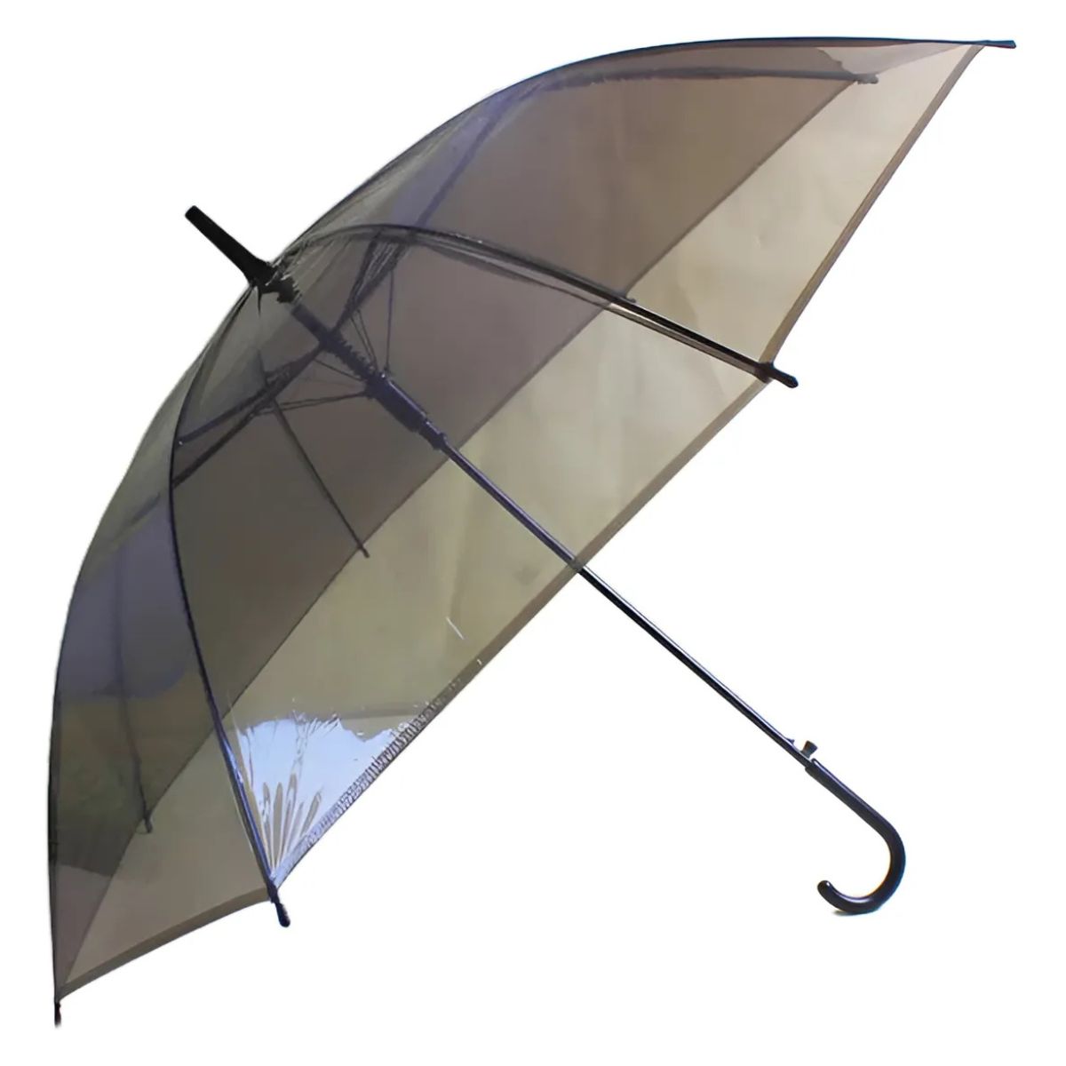 GENERICO - Paragua Transparente Negro Para Lluvia