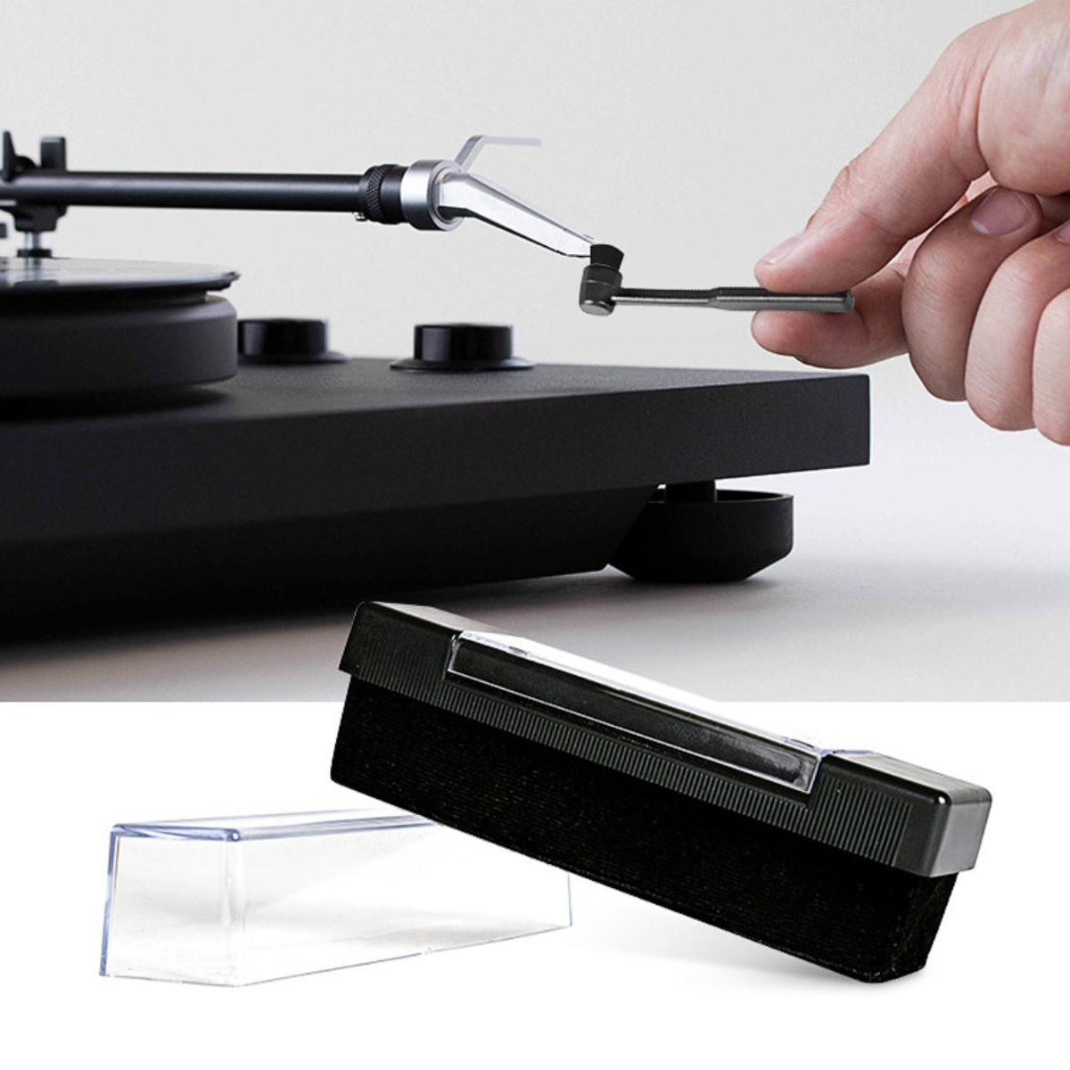 ATURE - Cepillo Limpieza Vinilos Lp-kit 3e1 Para Tocadiscos