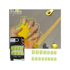 GENERICO - Uñas Press On Manicura Kit Uñas Postizas Verde57
