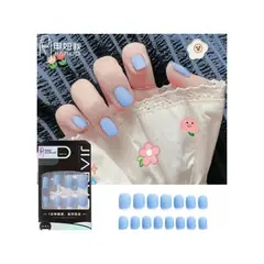 GENERICO - Uñas Press On Manicura Kit Uñas Postizas Color Celeste58