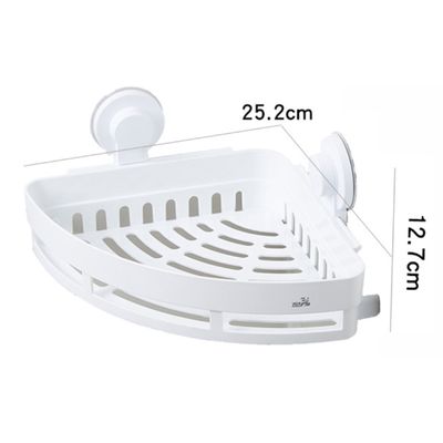 Imagen 2 del producto Estante De Baño Con Ventosas Sin Taladrar Color Blanco