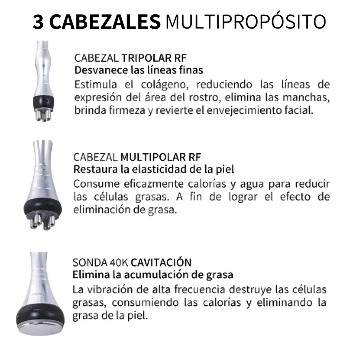 U BUY - Maquina Cavitación 40k Radiofrecuencia 3 En 1 Ultrasonico