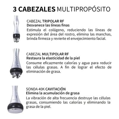 Imagen 2 del producto Maquina Cavitación 40k Radiofrecuencia 3 En 1 Ultrasonico