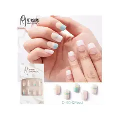 GENERICO - Uñas Press On Manicura Kit Uñas Postizas Color Duo B1