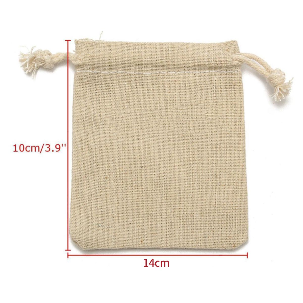 ATURE - Paquete De 18 Bolsas De Lino Grueso, 10 X 15 Cm