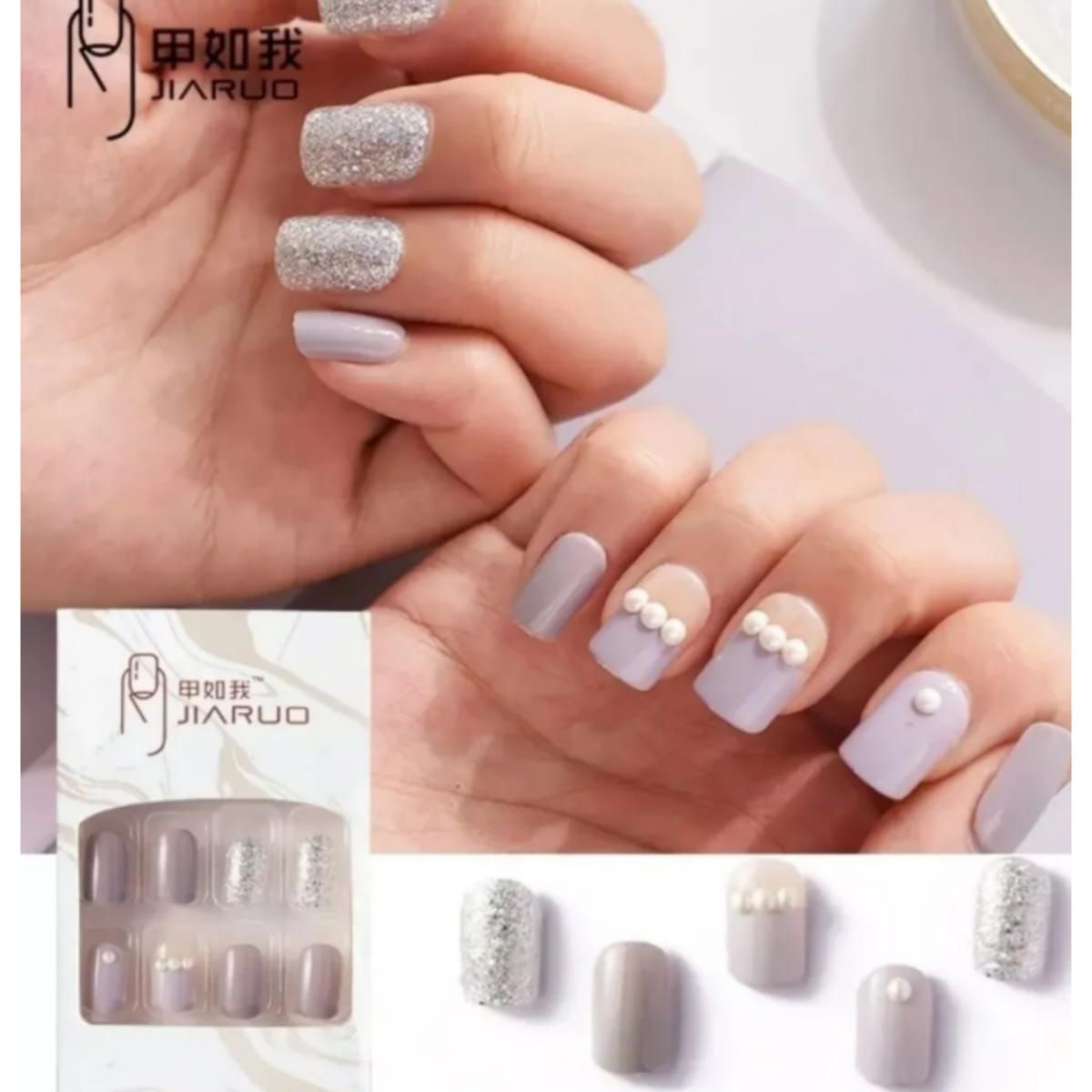 GENERICO - Uñas Press On Manicura Kit Uñas Postizas Color B14