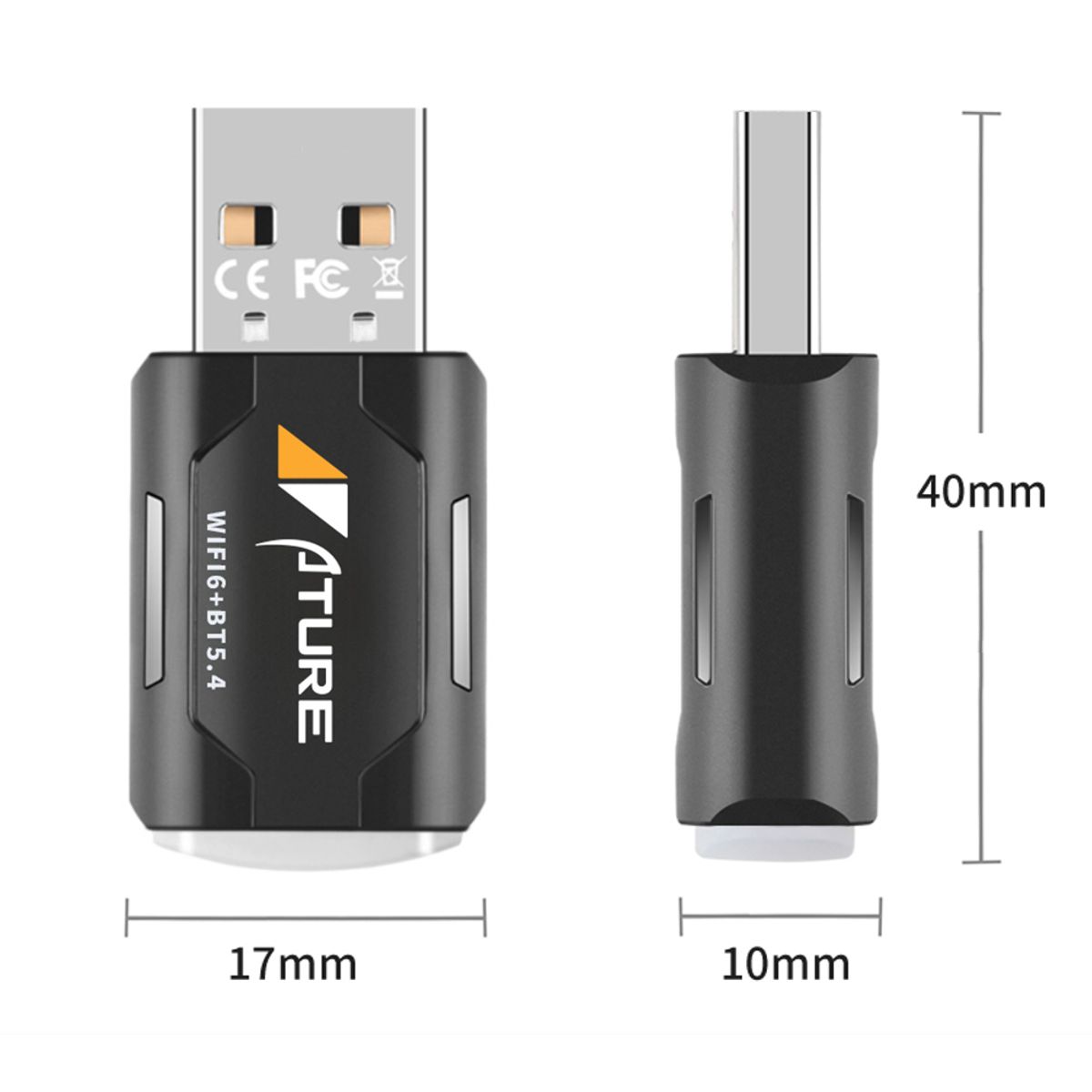 KINDA NICE - Tarjeta De Red Sin Unidad Wifi6 + Bluetoo 5.4 2 En 1ature