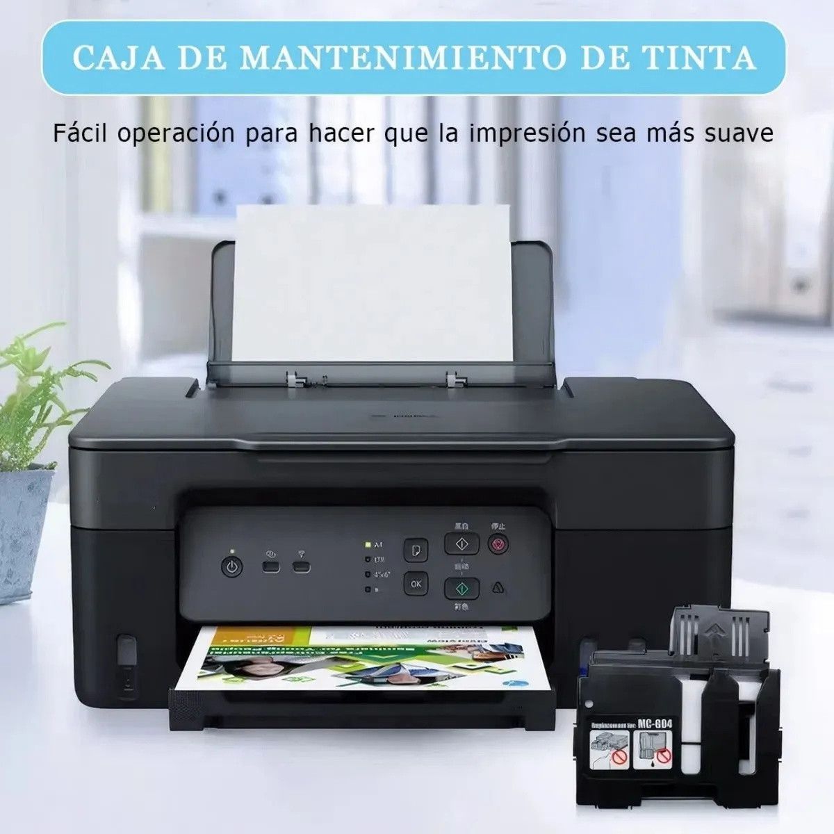 KUANGYE - Tanque Caja Mantenimiento Mc-g04 Para Canon Pixma 3170 4170 2170