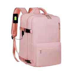 VIDITA - Mochila de Viaje Impermeable con Compartimento para Zapatos y Puerto USB para Notebook 16”