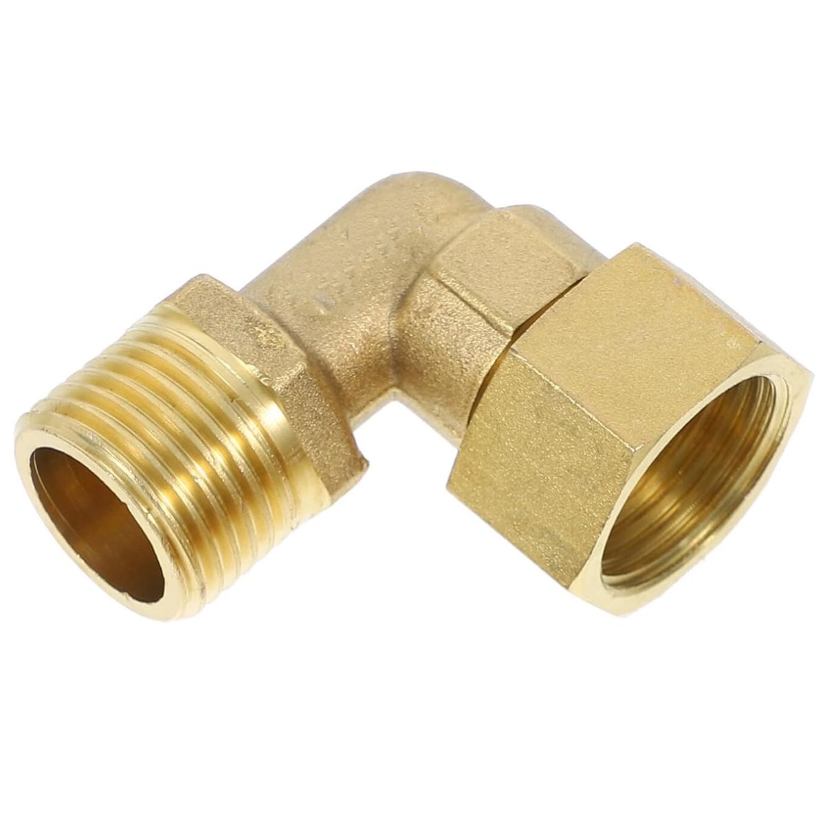 KUANGYE - Codo De Bronce He 12 - Hi 12  Media Pulgada Cocina Baño